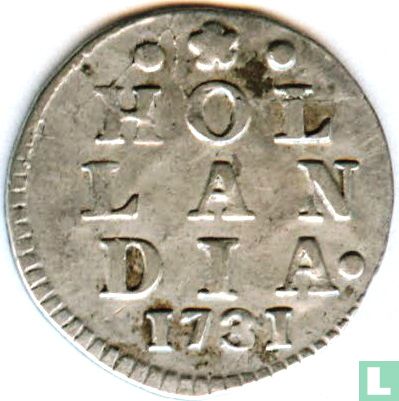 Holland 2 stuiver 1731 (zilver) - Afbeelding 1