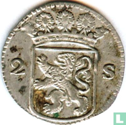 Holland 2 stuiver 1731 (zilver) - Afbeelding 2