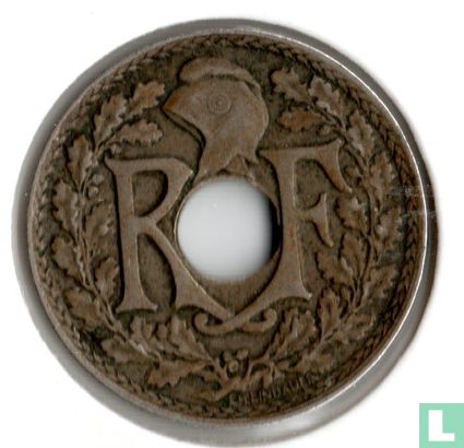Frankrijk 10 centimes 1924 (bliksemflits) - Afbeelding 2