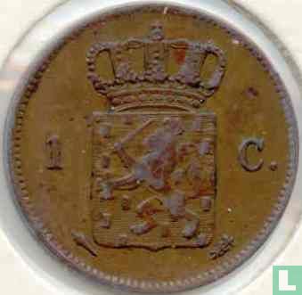 Nederland 1 cent 1826 (mercuriusstaf) - Afbeelding 2