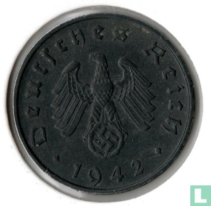 Duitse Rijk 10 reichspfennig 1942 (F) - Afbeelding 1
