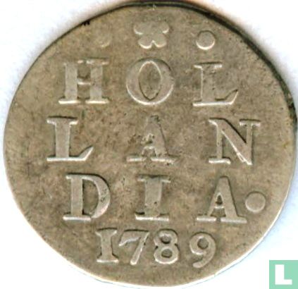 Holland 2 stuiver 1789 - Afbeelding 1