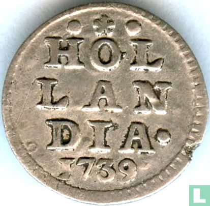 Holland 1 stuiver 1739 (silver) - Image 1