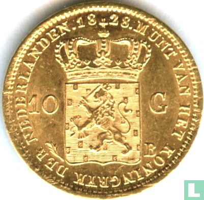 Pays-Bas 10 gulden 1828 (B) - Image 1