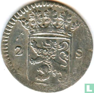 Holland 2 stuiver 1707 - Afbeelding 2