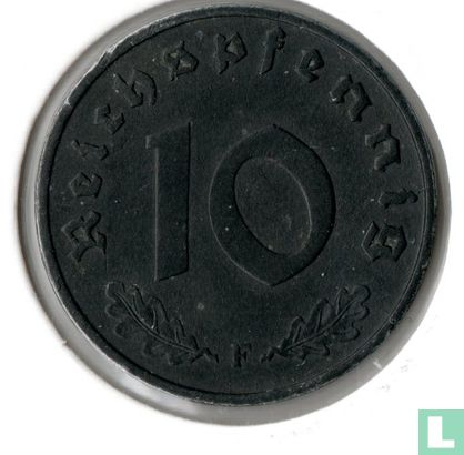 Empire allemand 10 reichspfennig 1942 (F) - Image 2
