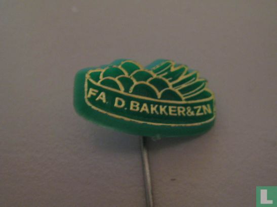 Fa. D. Bakker & Zn. [gold on green]