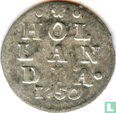 Holland 2 stuiver 1750 (zilver) - Afbeelding 1