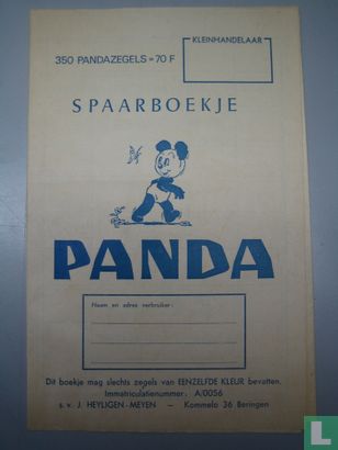 Panda spaarboekje - Afbeelding 1
