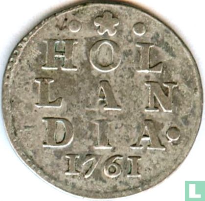 Holland 2 stuiver 1761 (zilver) - Afbeelding 1