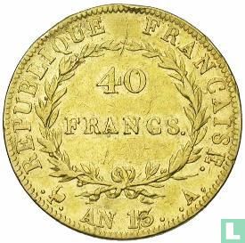 Frankrijk 40 francs AN 13 - Afbeelding 1