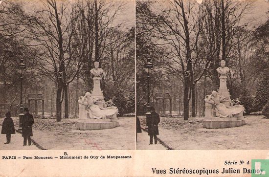 04-05. Paris - Parc Monceau -  Monument de Guy de Maupassant