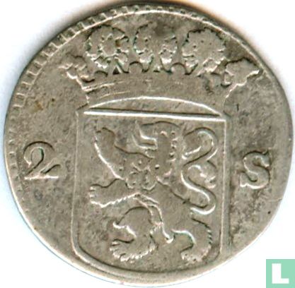 Holland 2 stuiver 1761 (zilver) - Afbeelding 2