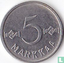 Finnland 5 Markkaa 1958 - Bild 2