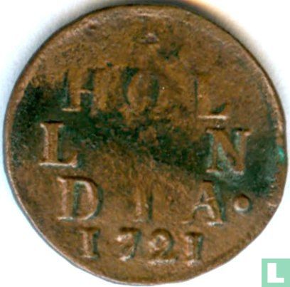 Hollande 1 duit 1721 - Image 1