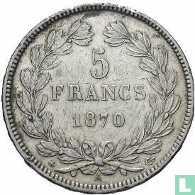 Frankrijk 5 francs 1870 (Ceres - A - zonder legenda) - Afbeelding 1