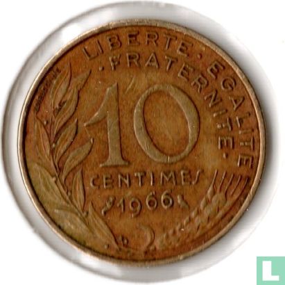 Frankreich 10 Centime 1966 - Bild 1