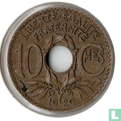 Frankrijk 10 centimes 1929 - Afbeelding 1