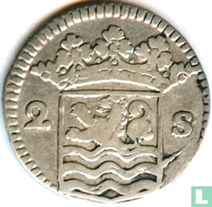 Zeeland 2 stuiver 1729 (zilver) - Afbeelding 2