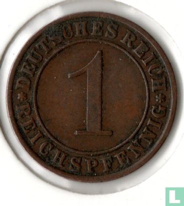 Empire Allemand 1 reichspfennig 1933 (A) - Image 2