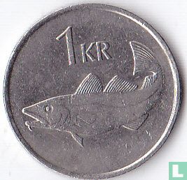 Islande 1 króna 1984 - Image 2