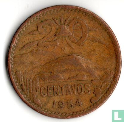 Mexico 20 centavos 1954 - Image 1