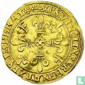 Frankrijk gouden écu 1519 (Lyon) - Afbeelding 1