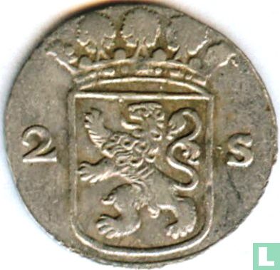 Holland 2 stuiver 1736 - Afbeelding 2