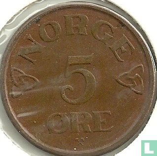Noorwegen 5 øre 1955 - Afbeelding 2