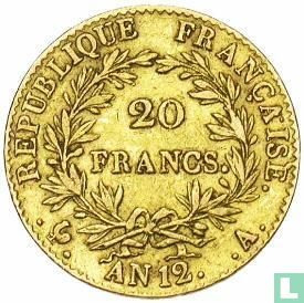 France 20 francs AN 12 (BONAPARTE PREMIER CONSUL) - Image 1