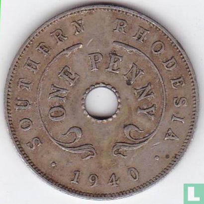 Rhodésie du Sud 1 penny 1940 - Image 1