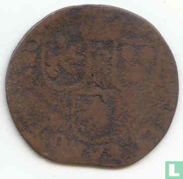 Gronsveld 1 oord ND (1617-1662 - crowned four-fold arms with central shield in circle) - Image 1