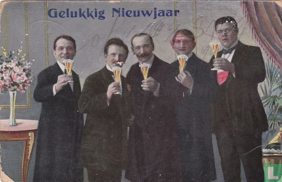 nieuwjaarskaart 1924 - Afbeelding 1