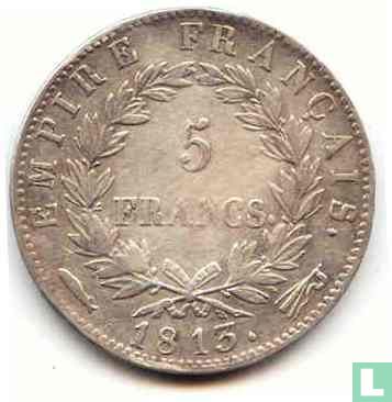 Frankrijk 5 francs 1813 (Utrecht) - Afbeelding 1
