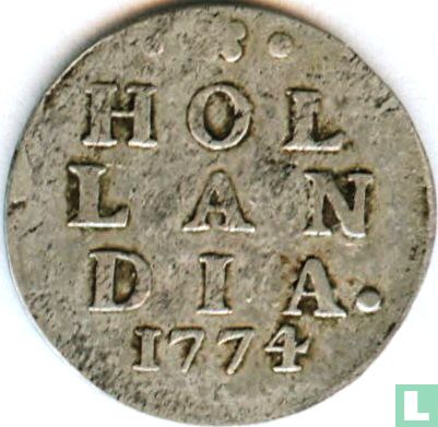 Holland 2 stuiver 1774 - Afbeelding 1