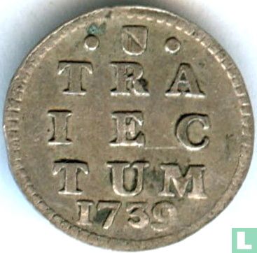 Utrecht 1 stuiver 1739 (silver) "Bezemstuiver" - Image 1