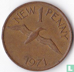 Guernsey 1 new penny 1971 - Afbeelding 1