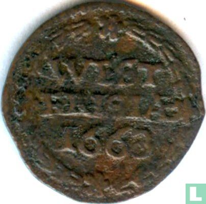 Frise occidentale 1 duit 1663 - Image 1