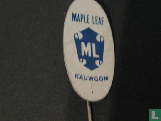 Maple Leaf kauwgom (ovaal) [blauw]
