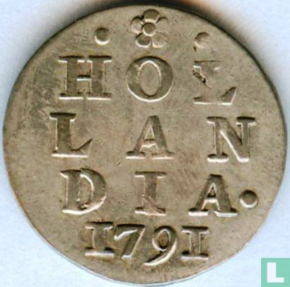 Holland 2 stuiver 1791 - Afbeelding 1