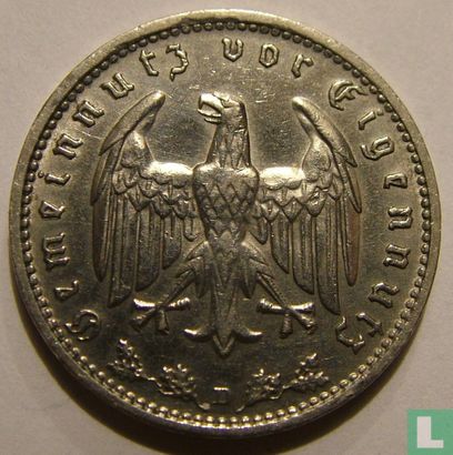 Empire allemand 1 reichsmark 1933 (D) - Image 2