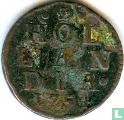 Holland 1 duit 1754 (koper) - Afbeelding 1
