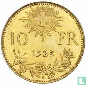 Zwitserland 10 francs 1922 - Afbeelding 1