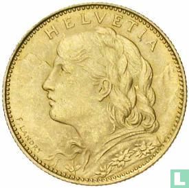 Zwitserland 10 francs 1922 - Afbeelding 2