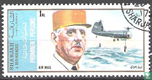 Ch. de Gaulle en Helicopter