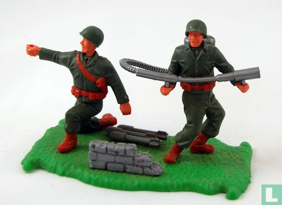 G.I.'s  with flamethrower - Image 1