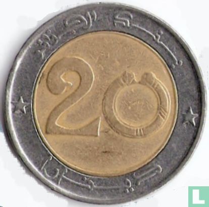 Algeria 20 dinars  AH1424 (2004) - Image 2