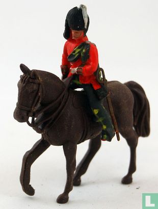 Highlander Officier te paard { bruin  } - Afbeelding 1