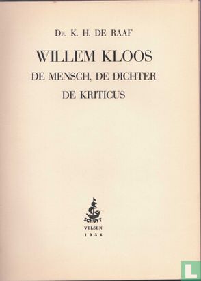 Willem Kloos de mensch, de dichter, de kriticus - Afbeelding 2