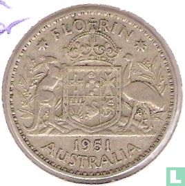 Australië 1 florin 1951 - Afbeelding 1
